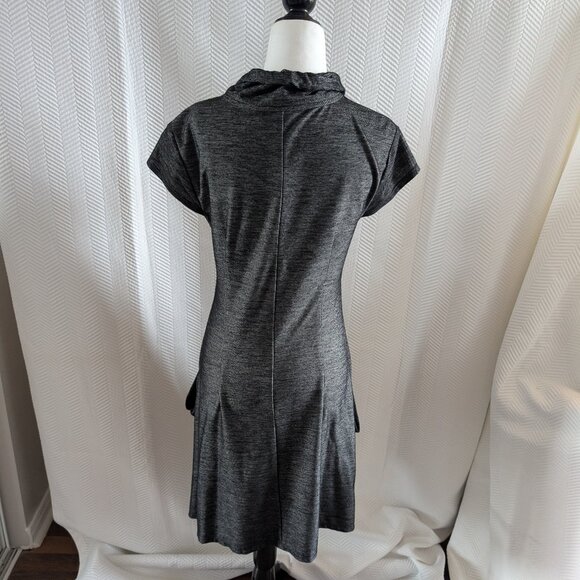 Simons Contemporaine Draped Pocket Dress Grey Size Small Sporty Y2K - Picture 4 of 16